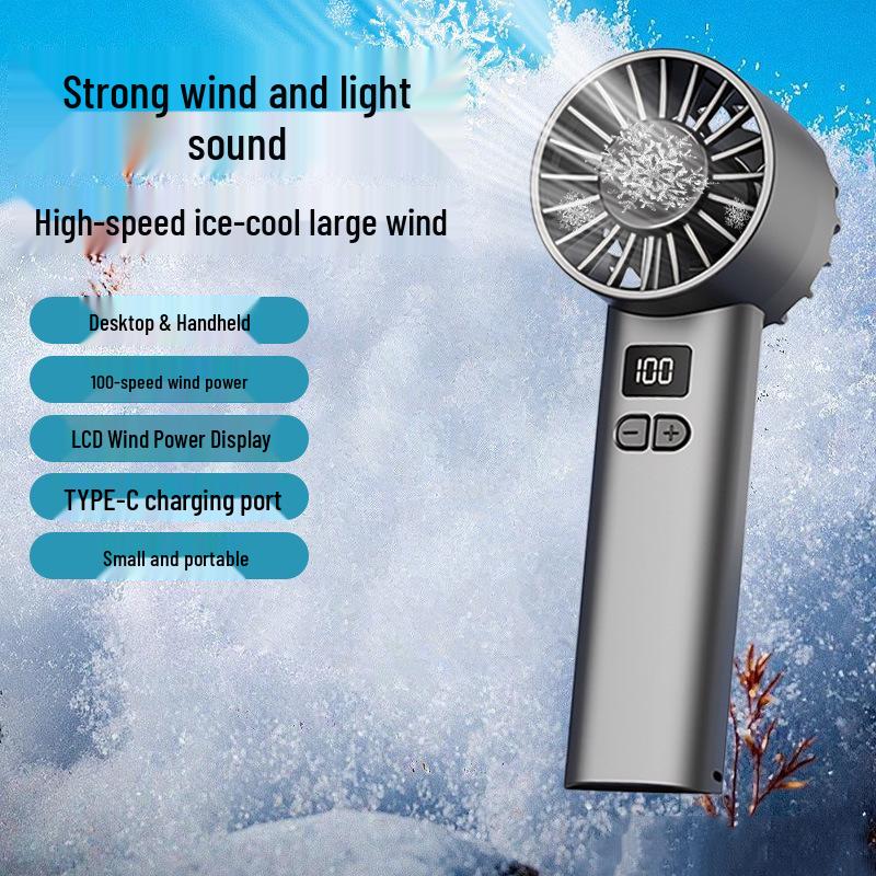 Handheld Adjustable 100-Speed Portable Electric Fan JK107 for Travel Unspecified