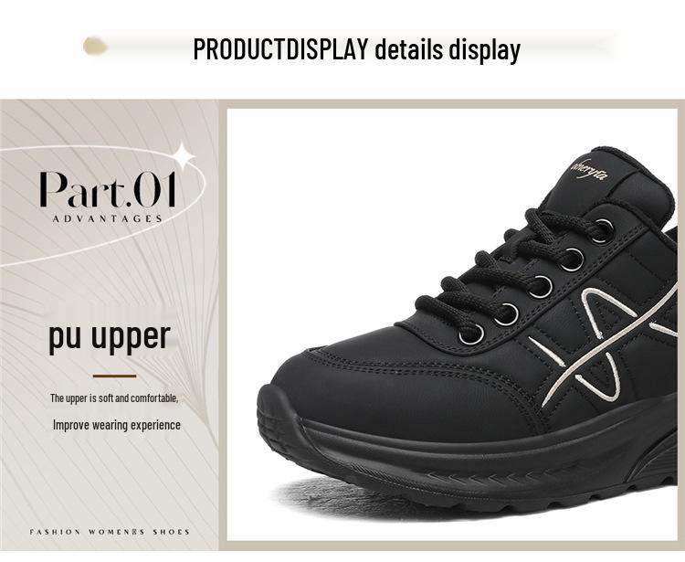 Golden Rabbit Women's Fleece-Lined Lightweight Non-Slip Running Shoes – 2025 Trendy Soft Sole for Comfort