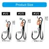 10pcs Professional Fishing Hook High Strengths Fishing Hook Beginner Fishing Gear for Live Shrimp Fishing