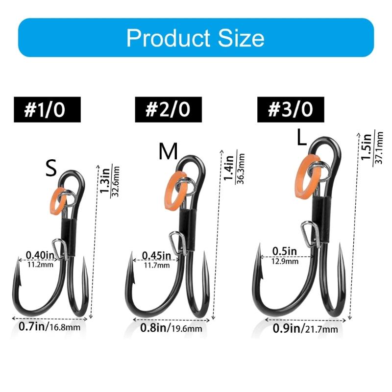 10pcs Professional Fishing Hook High Strengths Fishing Hook Beginner Fishing Gear for Live Shrimp Fishing