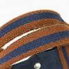 Used HERMES Tote Bag Fool ToeMM Cotton Canvas Navy Brown Business