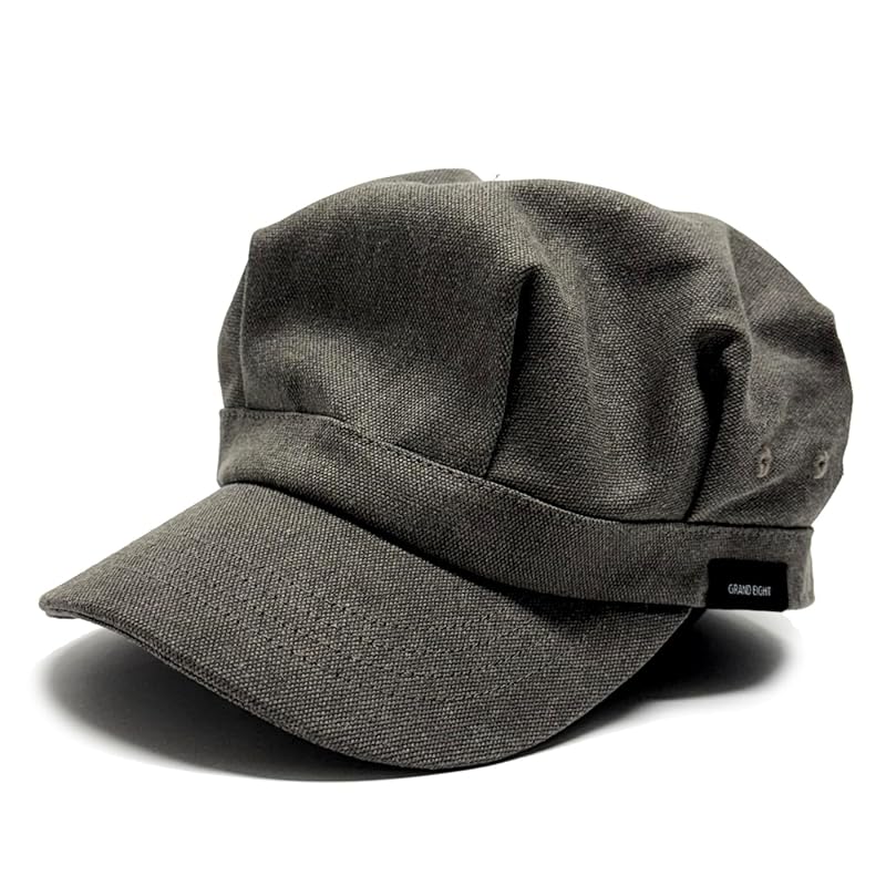 

[Grand Eight] (Grand Eight) big size work cap rail road cap newsboy cap hat men s mens hats mens cap canvas material cotton cotton American casual