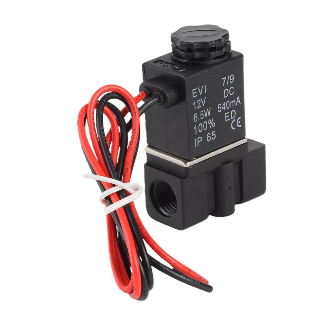 Fast Response Plastic Electric Solenoid Valve 12V DC 2 Position 2 Way Air Water OilG1 4