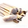 12/18/24-Piece Champagne Makeup Brush Set: Persian Wool Powder Brush, Blush Brush, Horse Hair Eyeshadow Brush