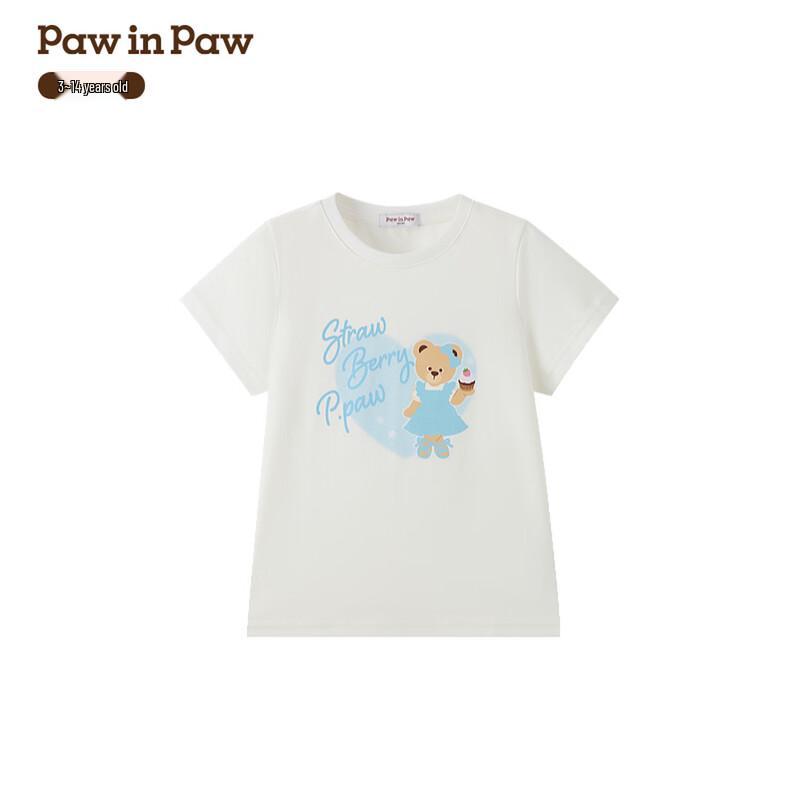 

PawinPaw Girls Cartoon Bear Short-Sleeve T-Shirt 120