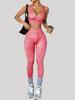 Women's Seamless Cross-Back Sports Yoga Set - 2-Piece Fitness & Casual Wear