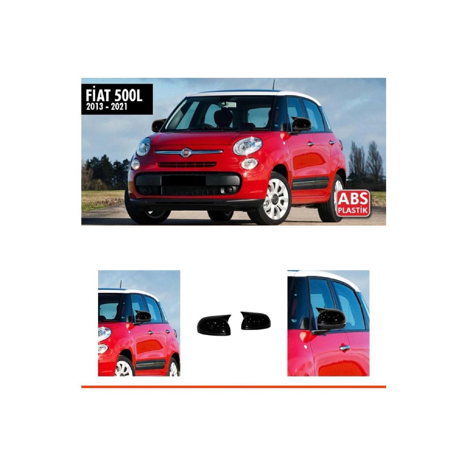

Для Fiat 500 L Batman Bat Зеркальный чехол Piano Черный/2013-2021