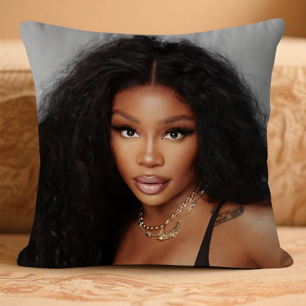 SINGER S-SZA Pillow Case Removable Washable Cushion Cover – All-Season Soft Linen