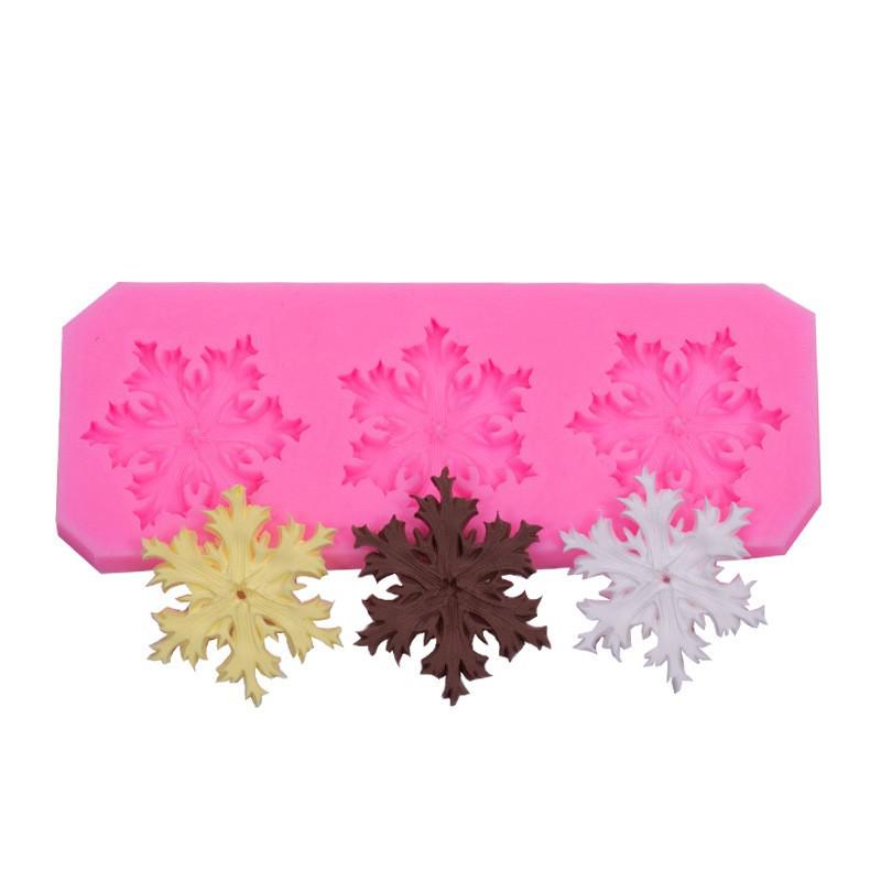 Christmas Snowflake Silicone Molds for Cake, Chocolate, DIY Baking & Decoration