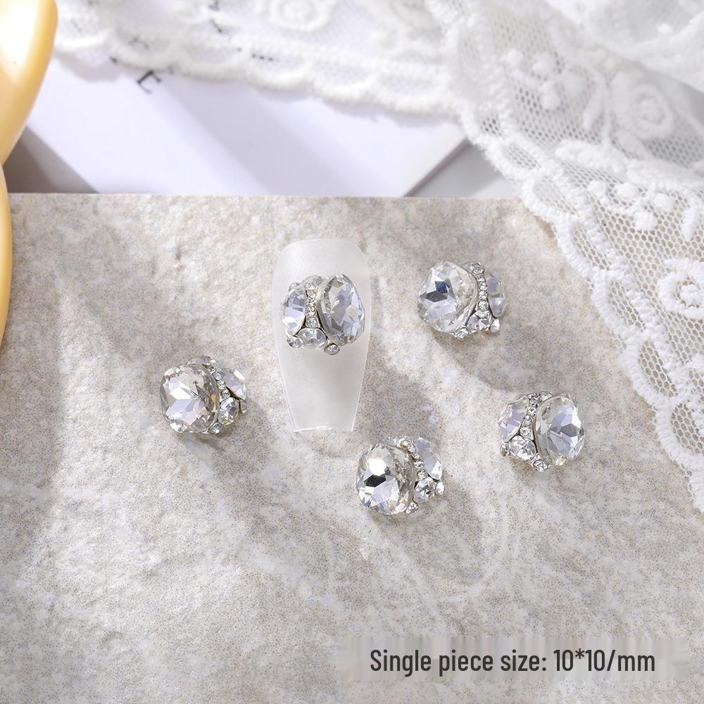 Hot Selling Luxury Rhinestone Nail Art: Handmade Stacked Crystal Balls