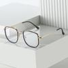 Neue Großrahmenbrille 9299 Quadratische Gesicht bedeckende Flachbrille für Frauen Xiaohongshu, Die gleiche Blaulichtbrille für Männer