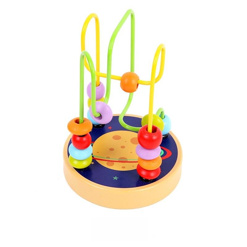 Education Wooden Early Bead Stringing Toy Intelligence Intelligence Emotional