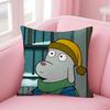 Anime R-Robot D-Dreams Cushion Cover Home & Car Multi-Scene Pillow Cover - Reversible, Soft & Durable for Daily Use