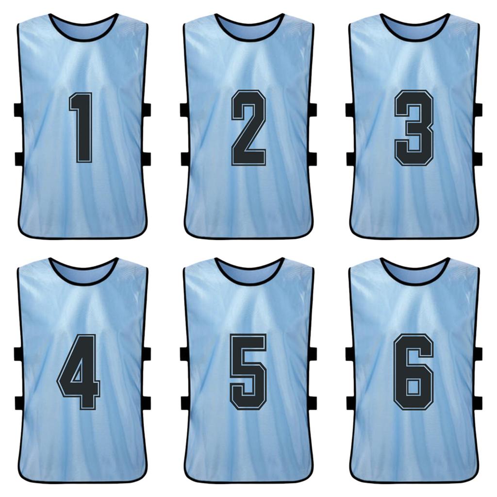 12 PCS Adults Soccer Pinnies Quick Drying Football Team Jerseys Sports Scrimmage Soccer Team