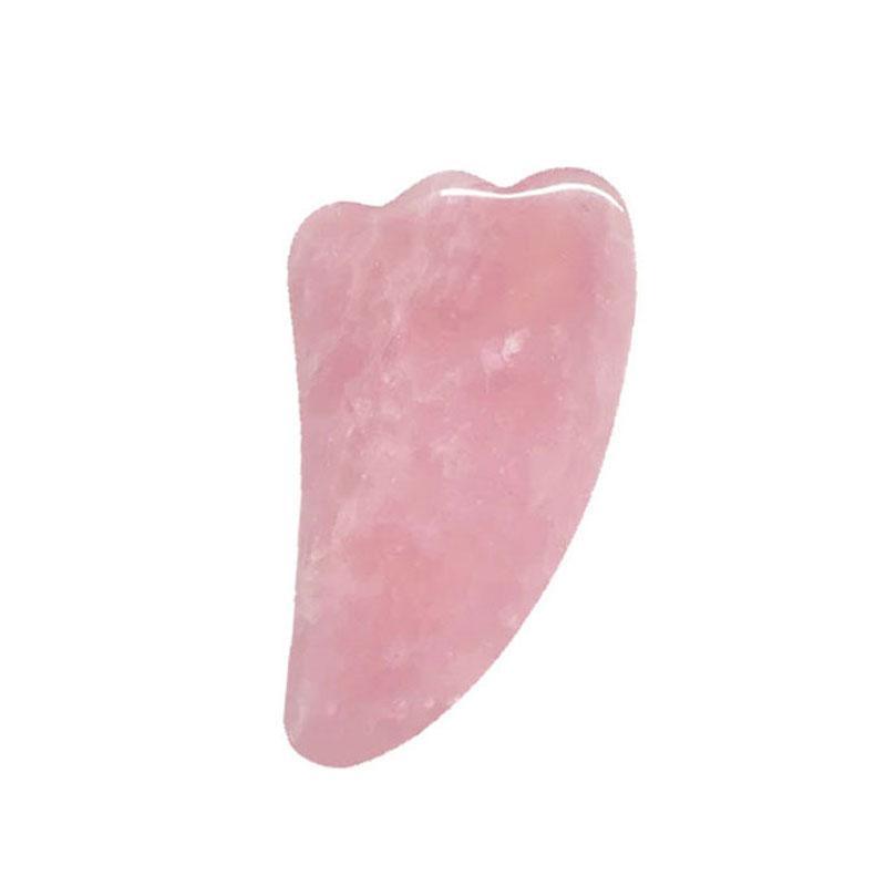 Rose Quartz Gouache Scraper Face Massage Roller Gua Sha Scraper Set Natural Jade Stone Jade Roller Massager For Face Box