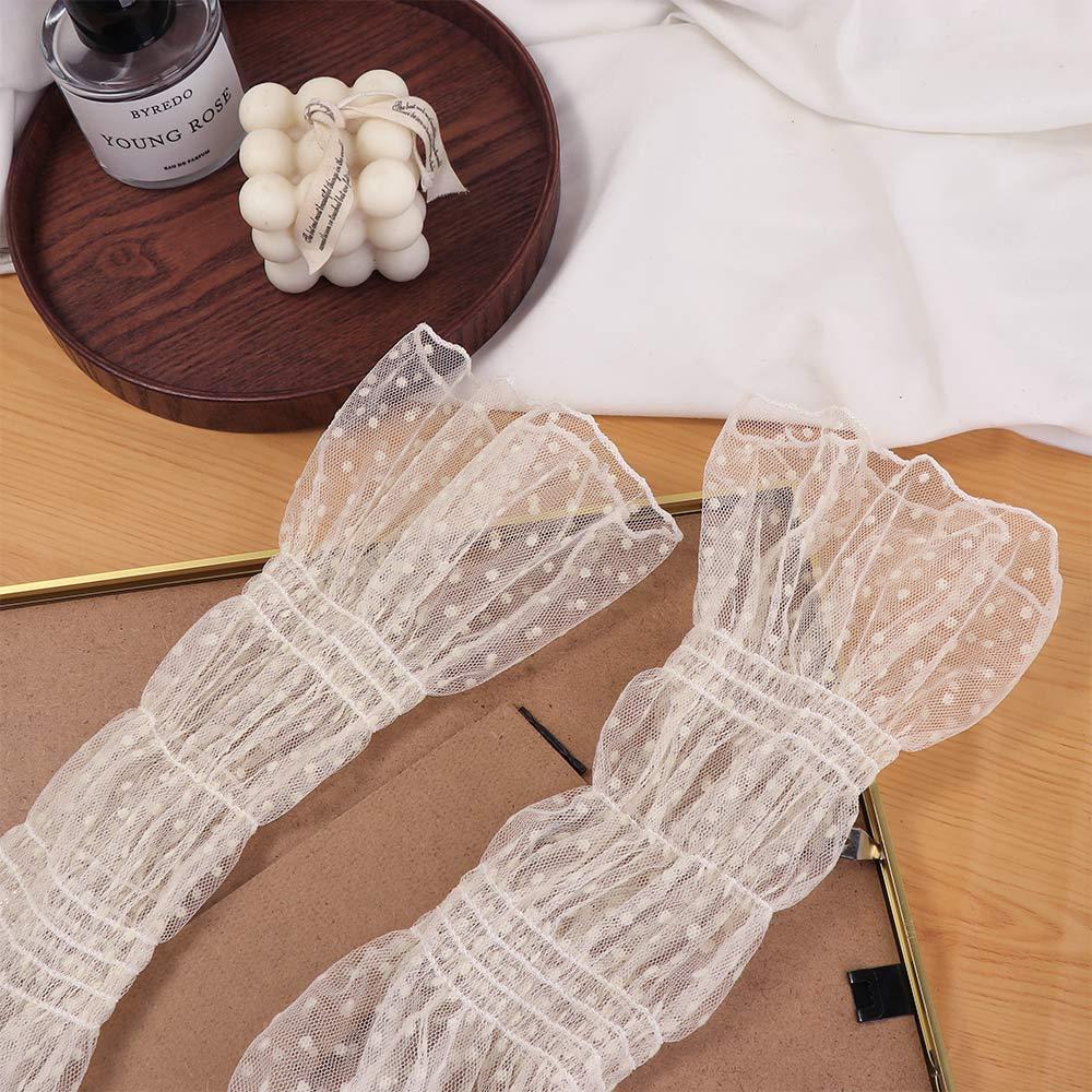 Polka Dot Sports Lace Sunscreen Sleeves Women Arm Sleeves Korean Style Oversleeves Sun Protection