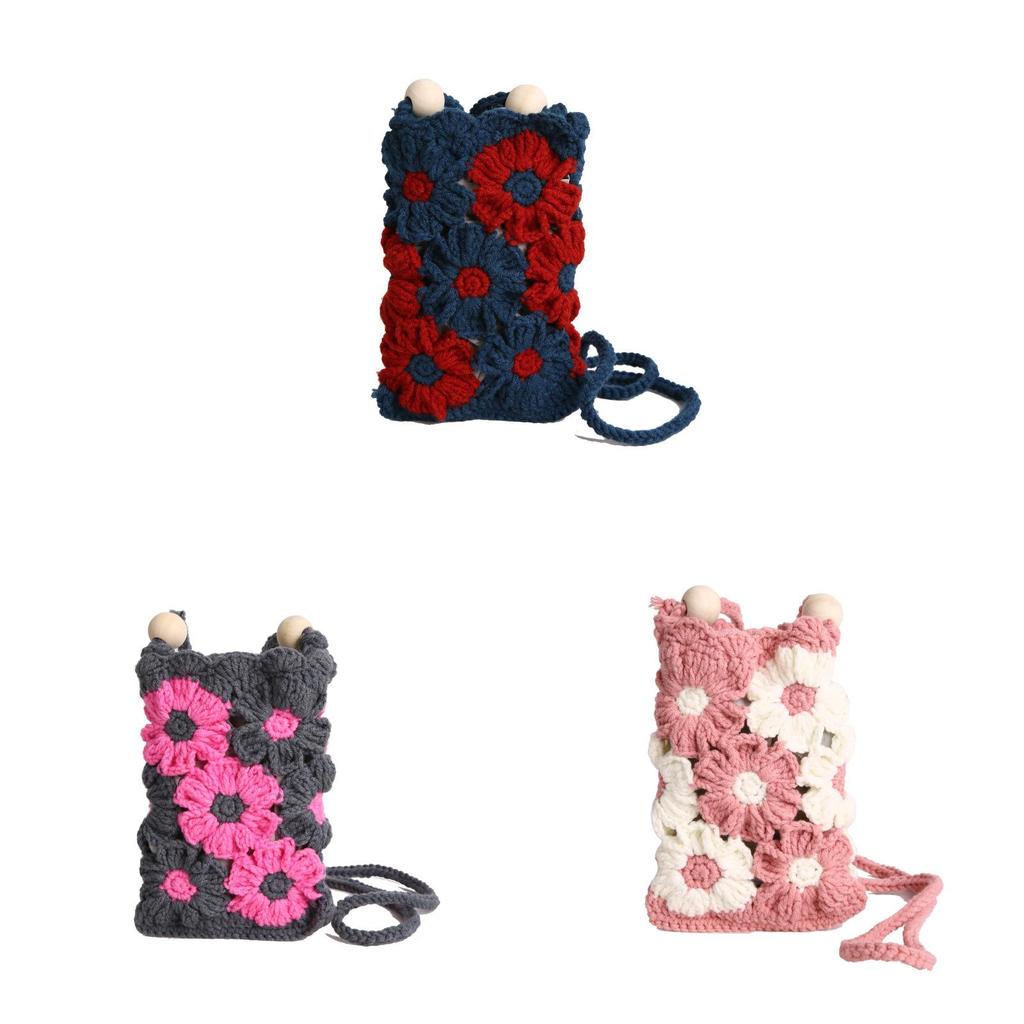 Urban Minimalist Soft Crossbody Bag With Floral Cutout Design For Daily Use