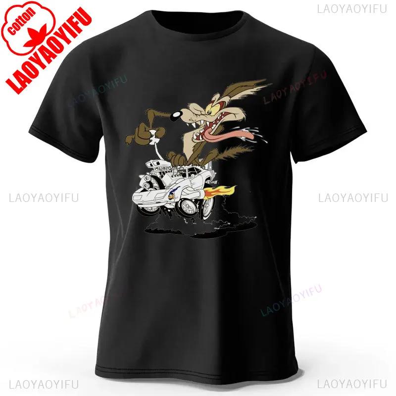 Grafická trička Wile E Coyote Pánská Dámská Y2K Manga Streetwear Topy Anime Oblečení Móda Harajuku Estetické Ležérní Tričko Camisetas