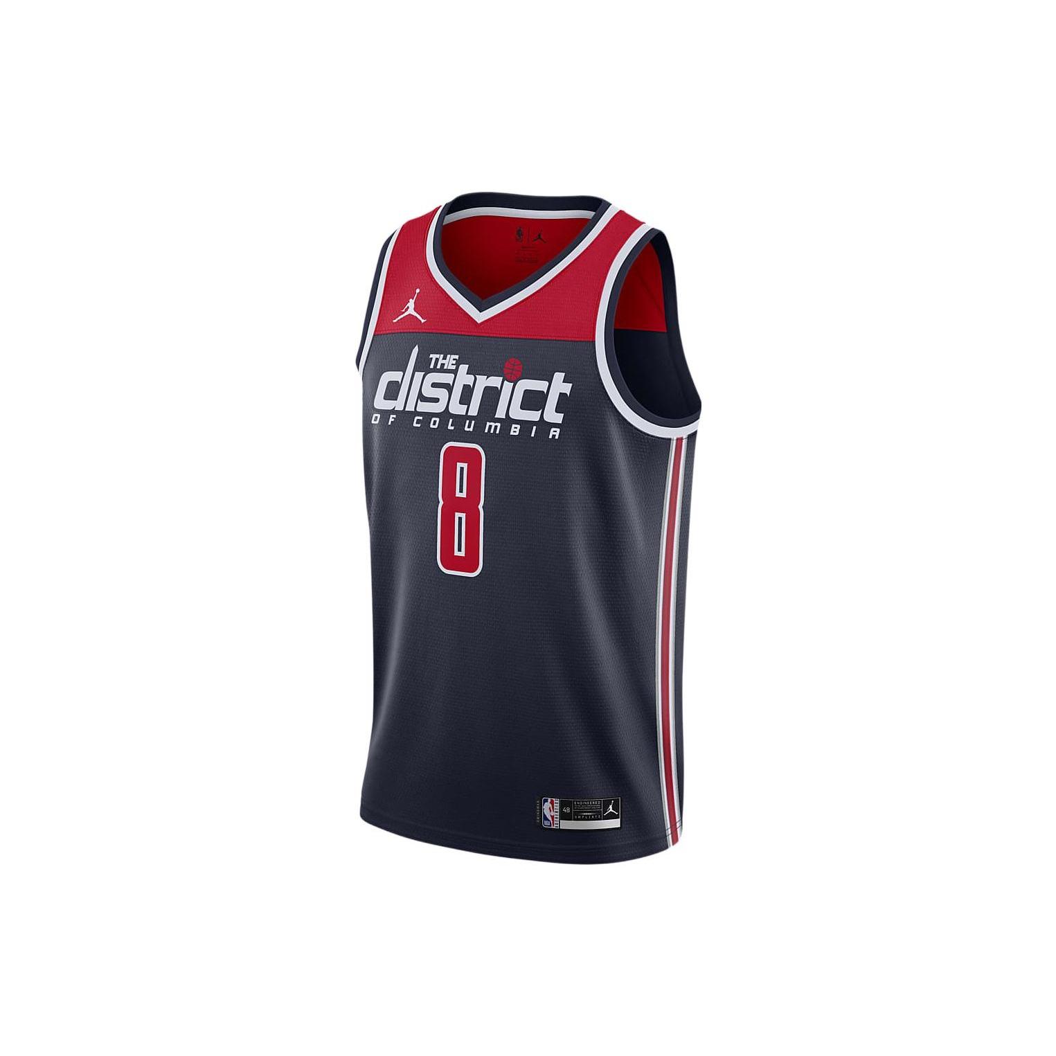 Air Jordan x NBA Washington Wizards Jerseys Rui Hachimura 8 Men s CV9497-420 XXXL