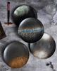6 7 8 9 10 Inchs Retro sushi Disc Restaurant Steak Plate Japanese style Ceramic Flat Disk Western round Pasta Tray tableware