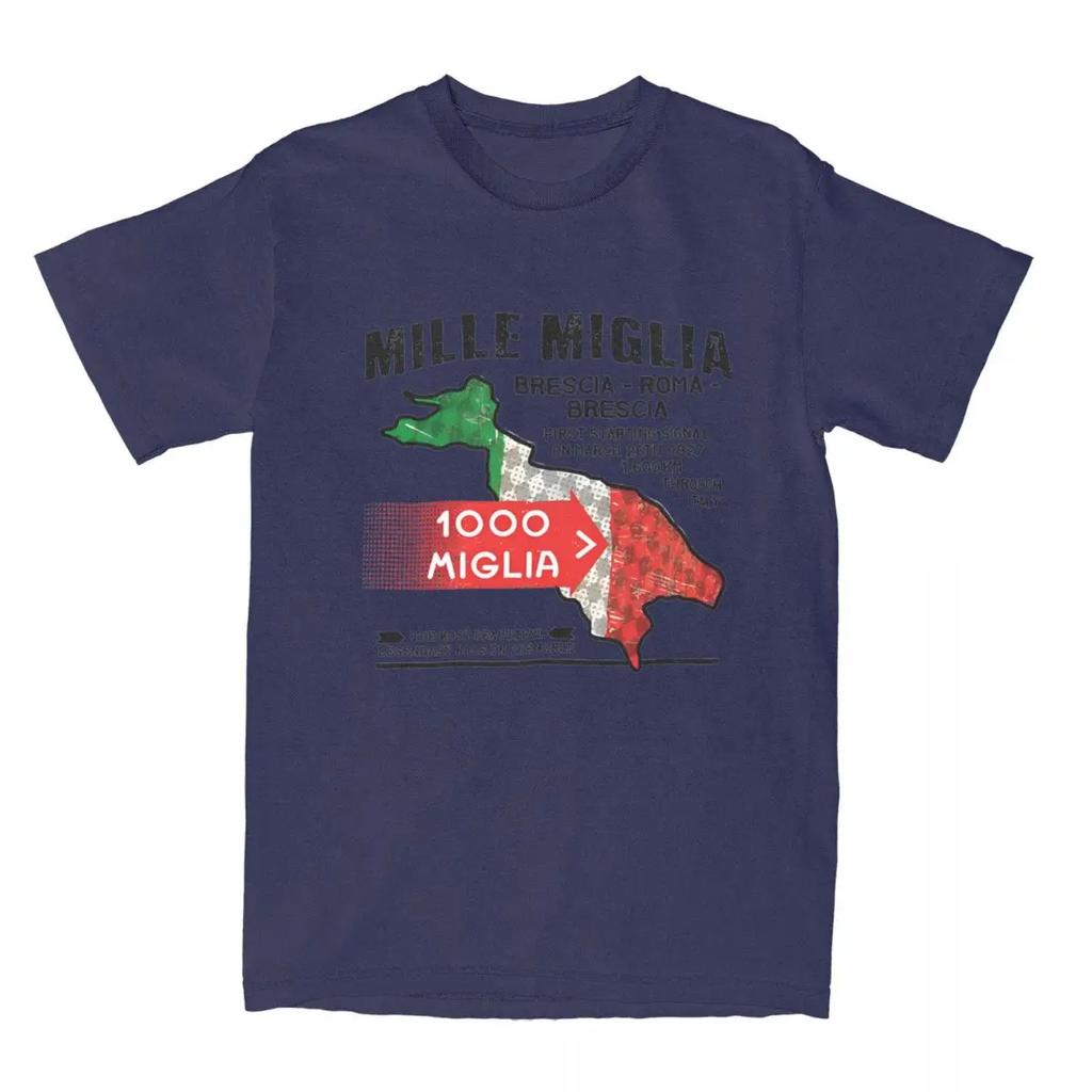 Mille Miglia Racing Experience T-Shirt 1000 Miglia Beliebte T-Shirts Kurzarm Streetwear Tops Sommer 100% Baumwolle Oversize T-Shirt