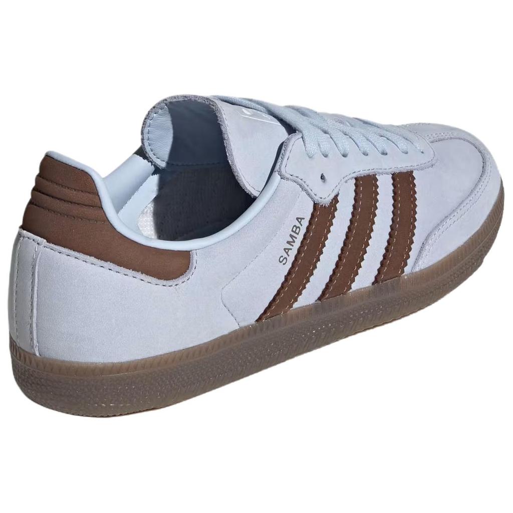 adidas Samba OG Crystal Sky Earth Strata Weiß Damen Sneaker Braunes Schuhwerk-Weiß IH9167