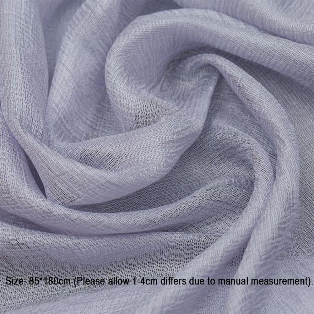 Head Wrap Women Plain Scarf Linen Plus Size Hijab New Female Sunscreen Shawl