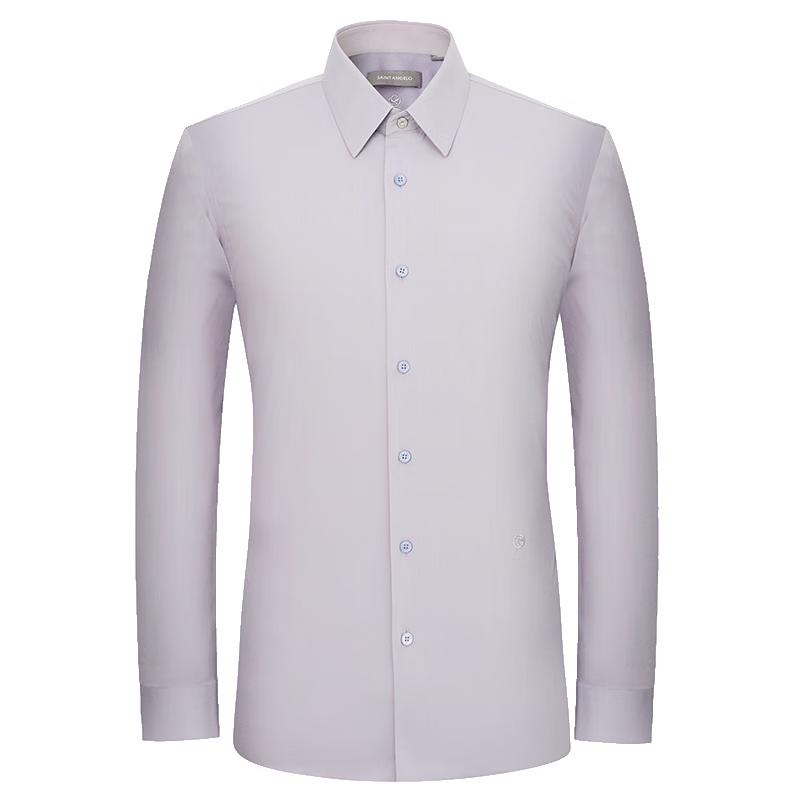 

Baoxiniao Men s Slim-fit Point Collar Long Sleeve Shirt EBC243213U 40