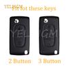 2 3 Button Tpu Key Case Cover For Peugeot Partner Tepee 207 307 308 407 For Citroen C-Crosser C3 C4 Picasso Berlingo Case Holder