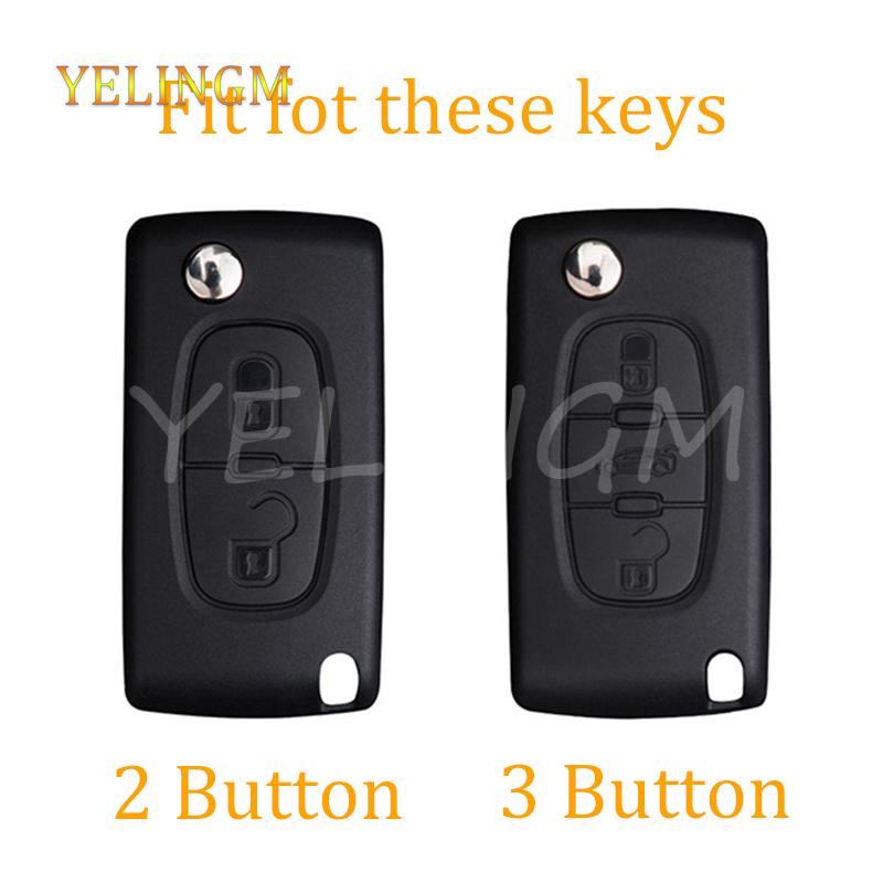 2 3 Button Tpu Key Case Cover For Peugeot Partner Tepee 207 307 308 407 For Citroen C-Crosser C3 C4 Picasso Berlingo Case Holder