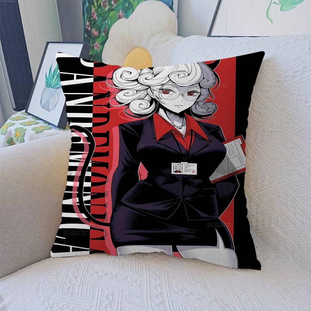 Helltaker Anime Office Cushion Pillowcase Car Cushion Cover45X45CM Lumbar Pillowcase Sofa Pillowcover