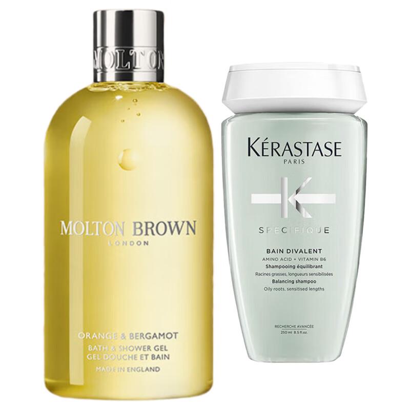 Kérastase Scalp Care Shampoo & Molton Brown Citrus Bergamot Shower Gel Duo