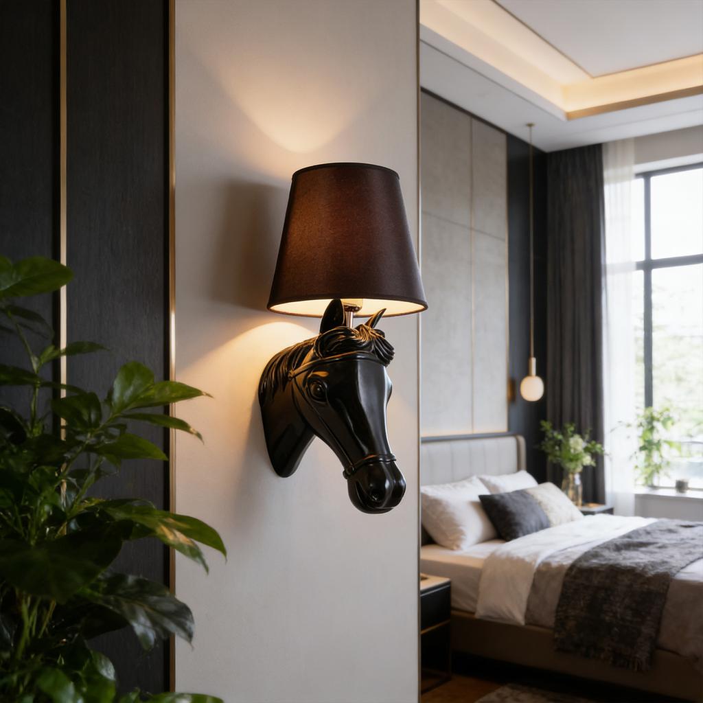 Mahuo Bi Light Wall Lamp, Creative Bedroom Wall Lamp, Living Room Corridor Lamp