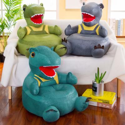 Children Sofa Seat Soft Cloth Case Removable & Washable Cartoon Dinosaur Animal Sofa Plush Chair Protective Case
