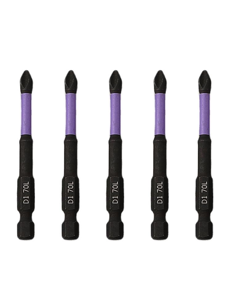 5pcs Batch Head Alloy Steel Black Magnetic Non-slip