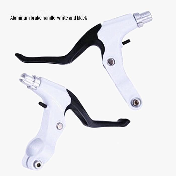 

Ручка дискового тормоза из алюминиевого сплава для горных велосипедов - черно-белая