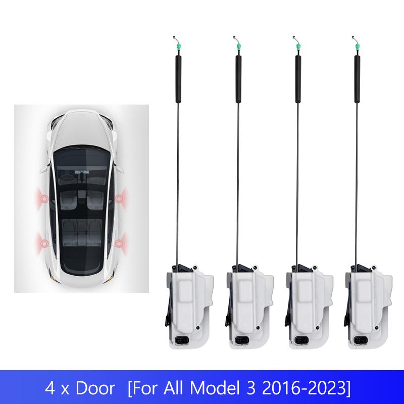 Smart Electric Suction Door For Tesla Model Y 3 Four Door Electric Suction Lock Automatic Suction Automotive Modification Parts