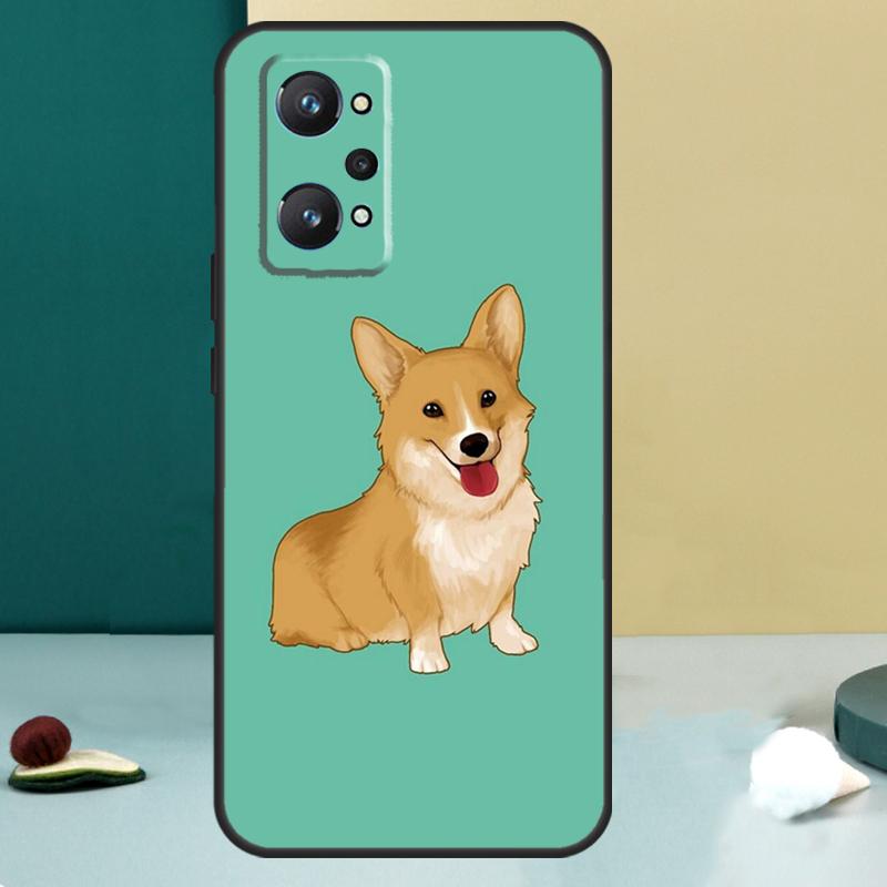 Corgi and Bubble Tea For Realme 14 13 Pro Plus 10 11 12 GT 5 6 6T GT7 Pro C61 C55 C53 C51 C21Y C25S C75 C67 Case