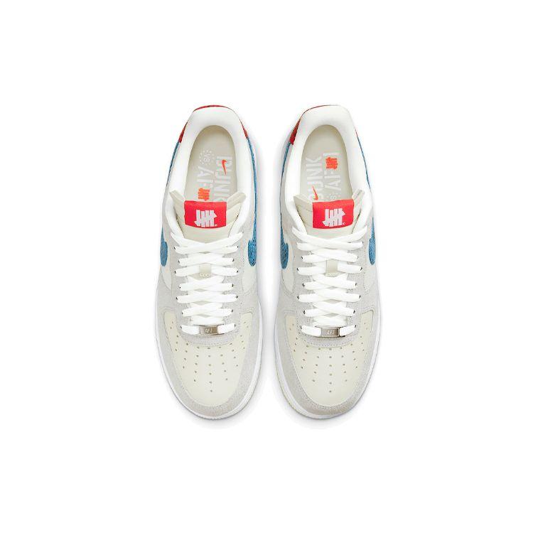 Mens Undefeated X Nike Air Force 1 Low 5 On It Unisex Sneakers White Grey-Fog Imperial-Blue DM8461-001