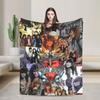 Bons Jovis American Rock Blankets Fleece Throw Blankets Airplane Travel Printed Soft Warm Bedspread
