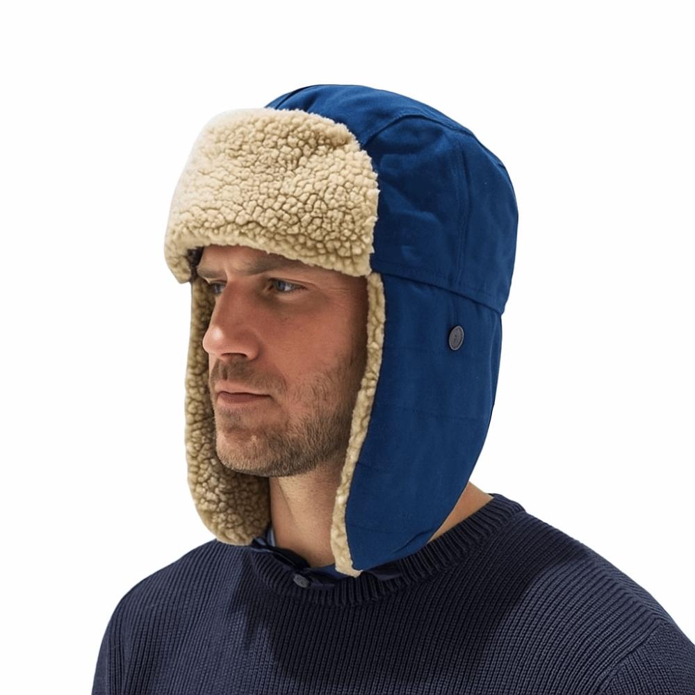 Fleece Winter Plush Hat Thickened Lei Feng Cap Simple Earflap Hat  Outdoor