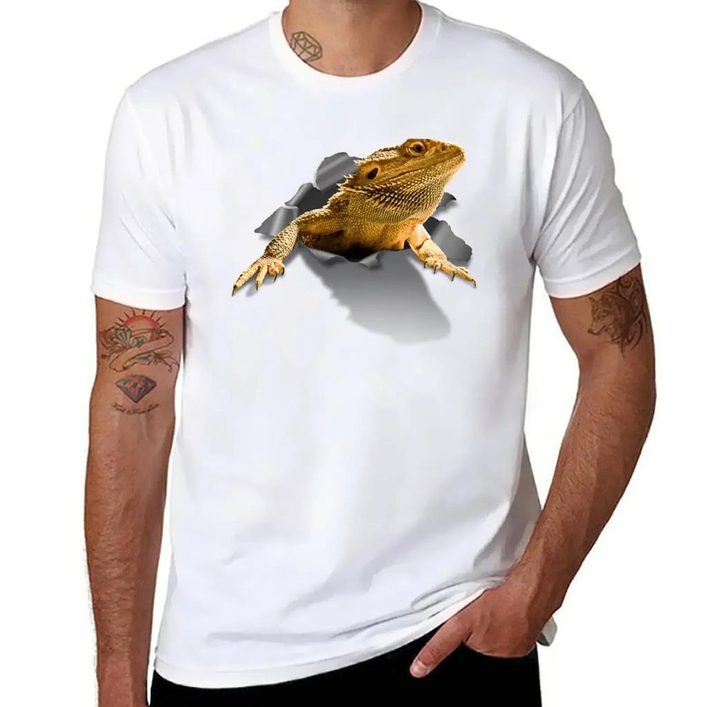 Rippen Lizard T-Shirt Quick Drying Summer Clothes Fruit of the Loom Mens T Shirts