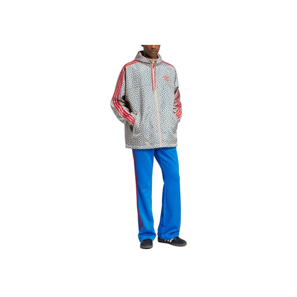 Adidas Originals Vindjakke Beckham Collection Fotballstil Retro Casual Sport Hette Langermet Jakke Herrejakke Lysbrun JJ1626