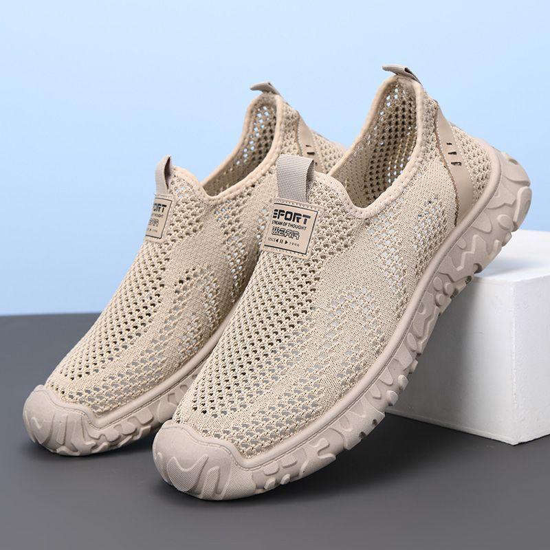 

2025 Лето Новые Сетчатые Мужские Кроссовки Спортивная и Повседневная Обувь Сетчатая Мягкая Подошва Альпинизм Outdoor Легкие Сетчатые Кроссовки с Отслеживаемостью 44