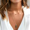 Creative Fashion Accessories Choker Double Turquoise Ball Necklace Women's Accessories