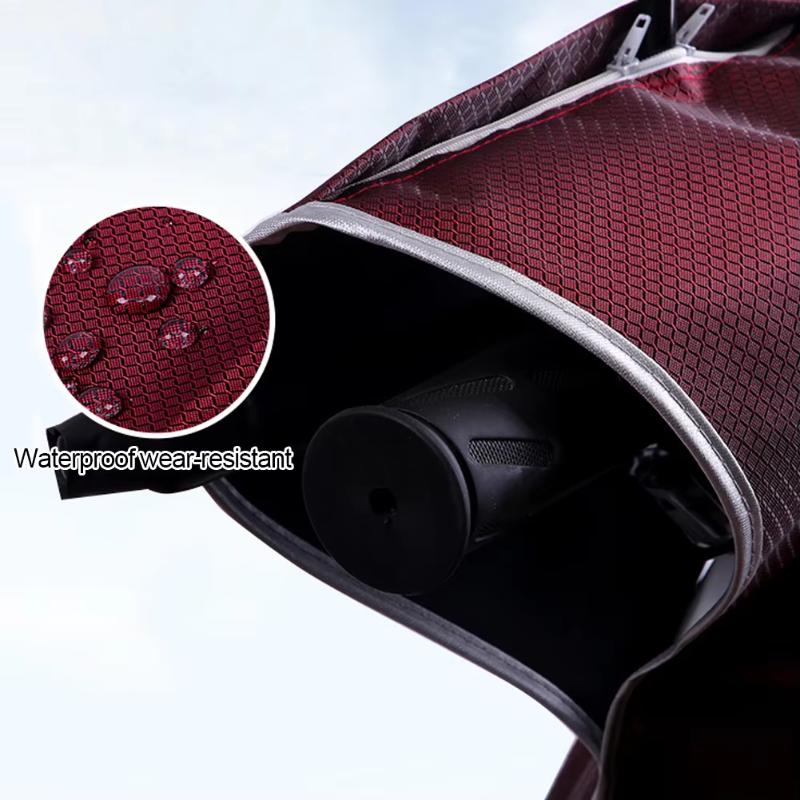 Electric Scooter Dashboard Rain Cover Transparent Window Zipper Waterproof Dustproof For E Bike Daily Commuting Riding