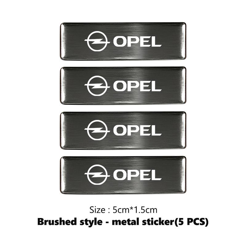 Car Trunk Sticker Emblem Aluminum Alloy Exterior Sticker Decoration Accessories For Opel ADAM ASTRA J K CORSA E INSIGNIA MOKKA