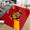 Spain National Football Team Flannel Printed Carpet, Home Sofa Decoration for Living Room & Bedroom, Non‑Slip Play Flannel Floor Mat for Game Room