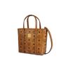 MCM Liz Visetos Mini-Tragetasche, Handtasche aus Monogramm-Canvas in Cognac mit abnehmbarem Schultergurt, für den täglichen Weg zur Arbeit, zum Einkaufen und Reisen MWPAATN04CO001