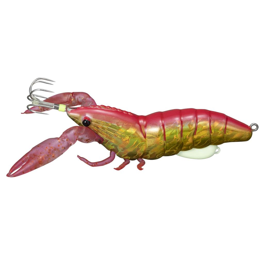 Major Craft Octopus Puri Puri Tako Ebi Red Gold Shrimp Lure, #6